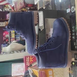Timberland navy blue waterproof boots
